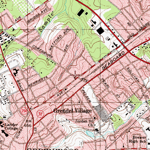 Topographic Map of Holy Redeemer Pentecostal Holiness Church, SC