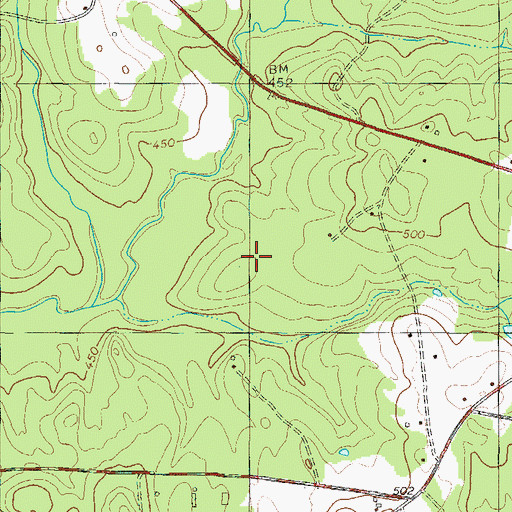 Topographic Map of Kirksey School (historical), SC