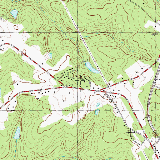 Topographic Map of Lakewood Heights, SC