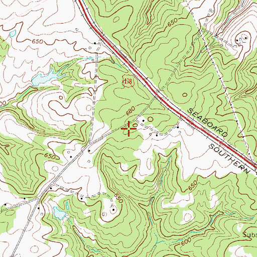 Topographic Map of Leith School (historical), SC