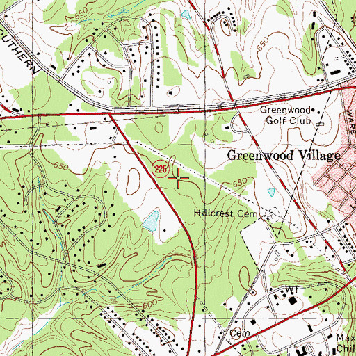 Topographic Map of Lodge Grounds, SC