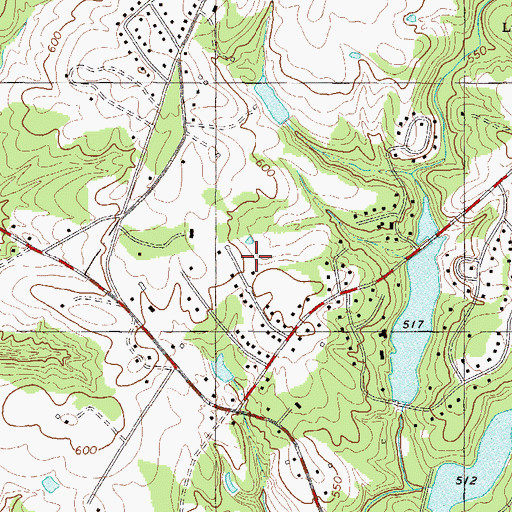 Topographic Map of McCombs, SC