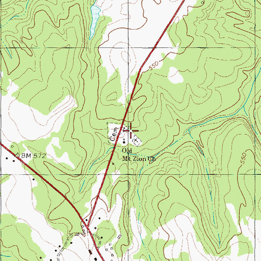 Topographic Map of Mount Zion School (historical), SC