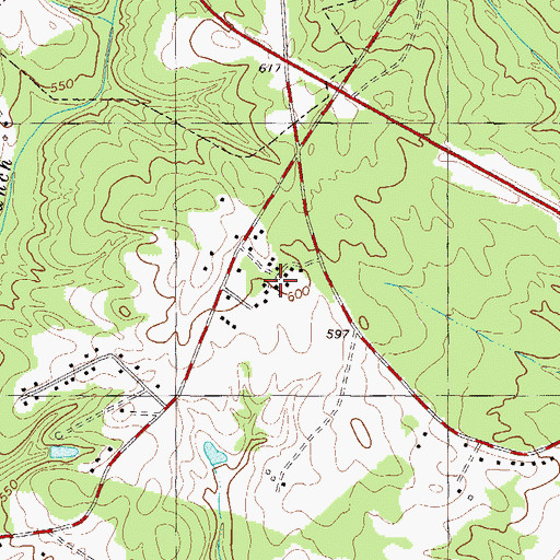 Topographic Map of New Jerusalem Deliverance Temple, SC