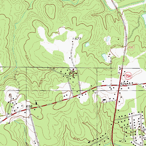 Topographic Map of Northfall Acres, SC