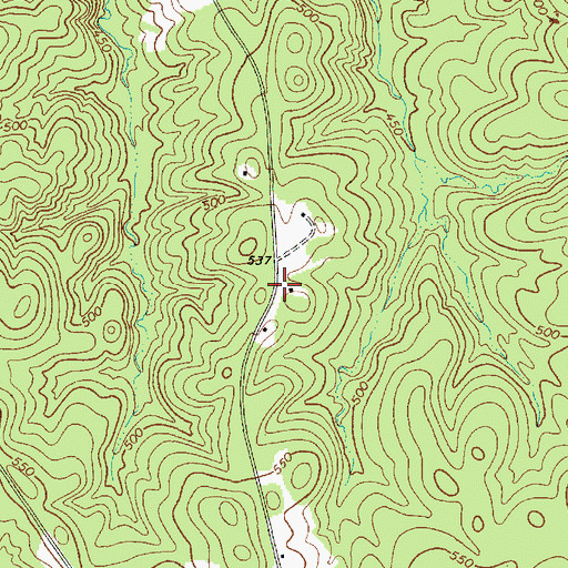 Topographic Map of Pine Pleasant School (historical), SC