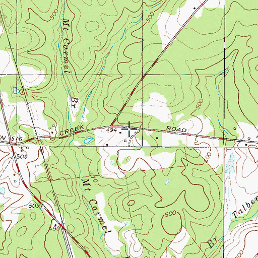 Topographic Map of Pittsburg School (historical), SC