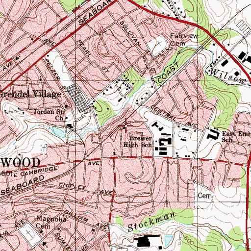 Topographic Map of Saint Paul Pentescostal Holiness Church, SC