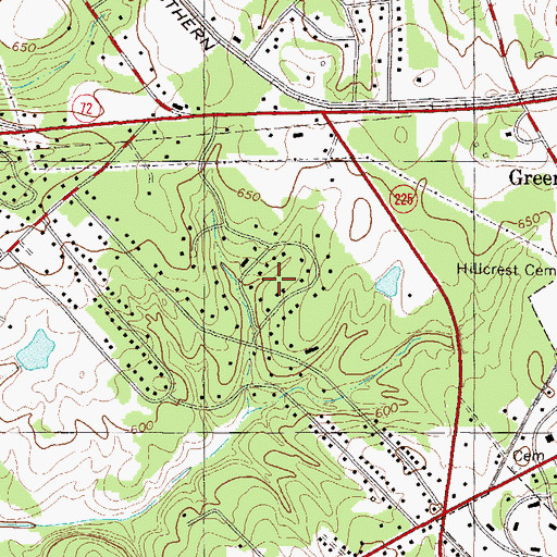 Topographic Map of Sheffield, SC