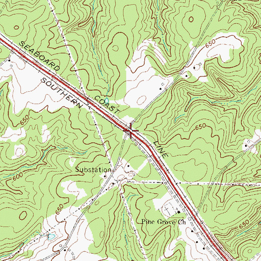 Topographic Map of Simmons, SC