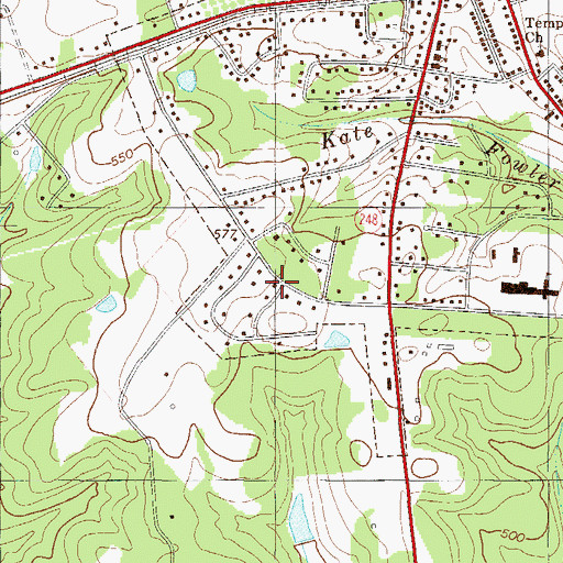 Topographic Map of Springdale, SC
