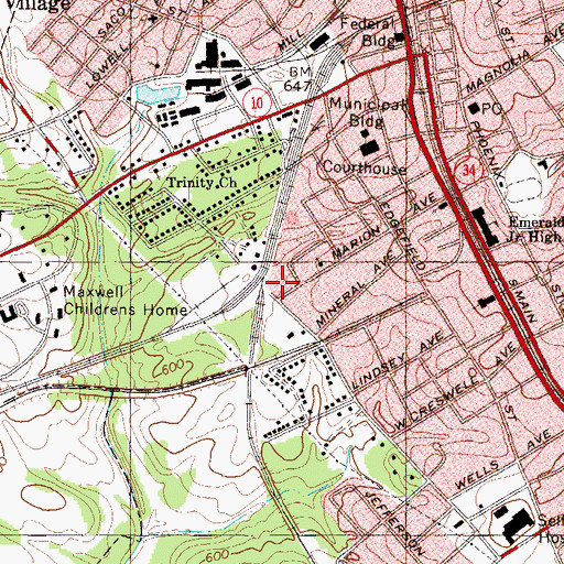 Topographic Map of United House of Prayer (historical), SC