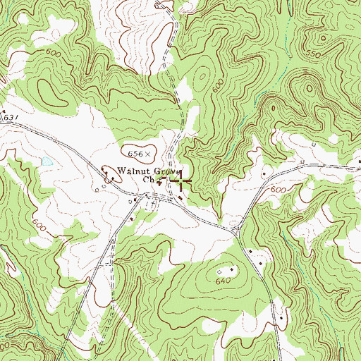 Topographic Map of Walnut Grove School (historical), SC