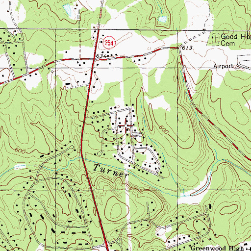 Topographic Map of Wellington Green, SC
