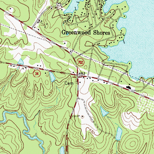 Topographic Map of Wesley Chapel (historical), SC