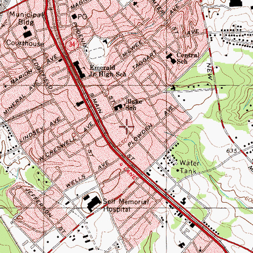 Topographic Map of Wesleyan Methodist Church (historical), SC