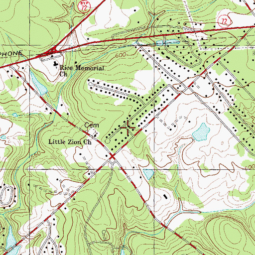 Topographic Map of Westover, SC