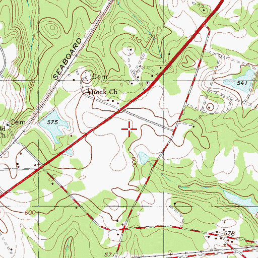 Topographic Map of Wheatfield, SC