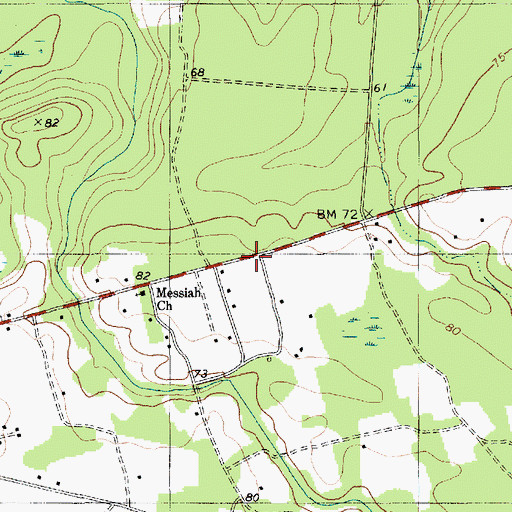 Topographic Map of Bellisle School (historical), SC