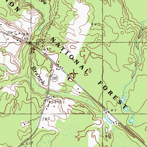 Topographic Map of Betaw Plantation Cemetery, SC