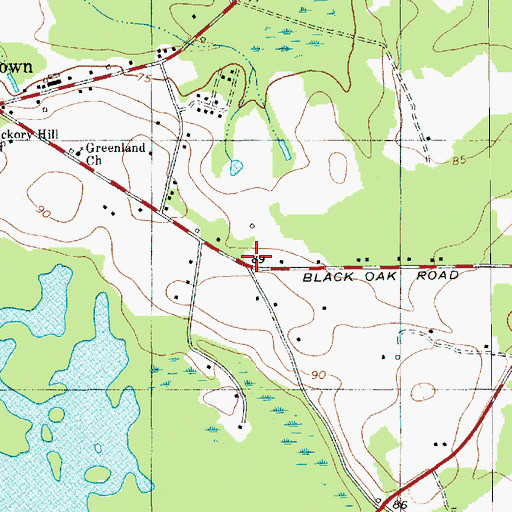 Topographic Map of Bethel School (historical), SC