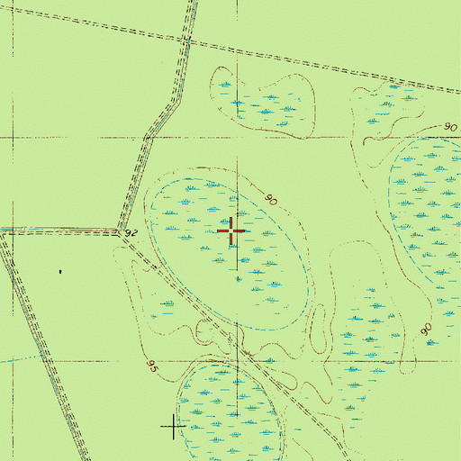 Topographic Map of Buzzard Bay, SC