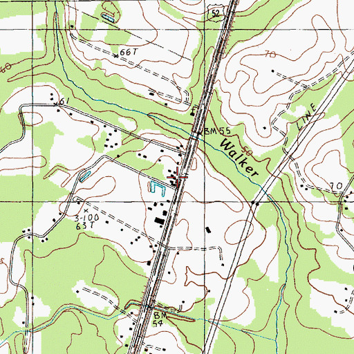 Topographic Map of Dingle Temple Church, SC