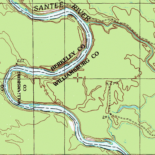 Topographic Map of Floricane (historical), SC