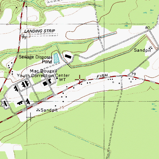 Topographic Map of Four Hole School (historical), SC
