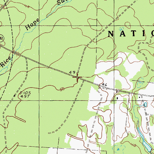 Topographic Map of Full Gospel Mission Church, SC