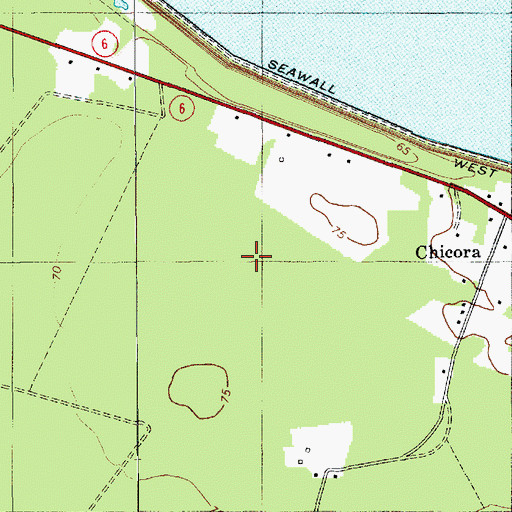 Topographic Map of Fuller Bay (historical), SC