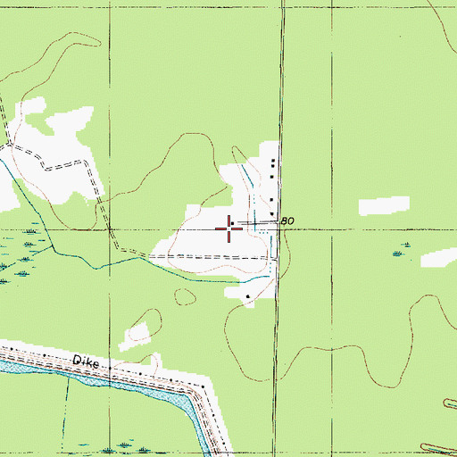 Topographic Map of Glen Camp Plantation, SC