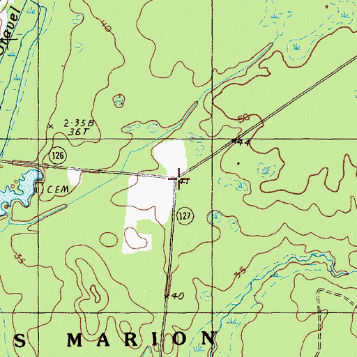 Topographic Map of Gravel Hill (historical), SC