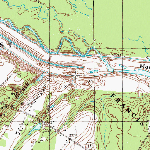 Topographic Map of Kelley Branch, SC