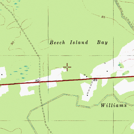 Topographic Map of Legare Church (historical), SC