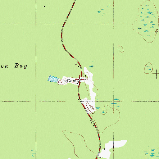 Topographic Map of Moss Grove Christian Church, SC