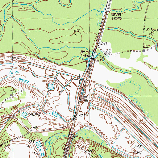 Topographic Map of North End (historical), SC
