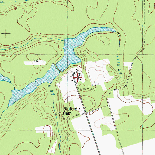 Topographic Map of Oakland Club, SC