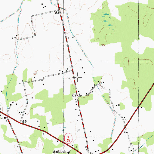 Topographic Map of Plantation Church (historical), SC