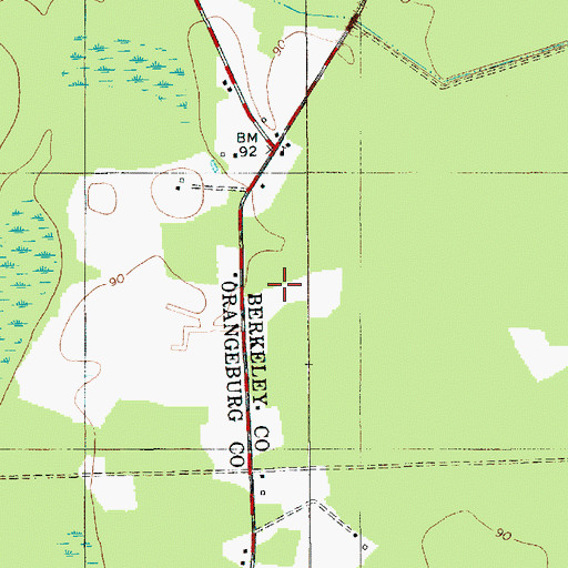 Topographic Map of Pressley Cemetery, SC