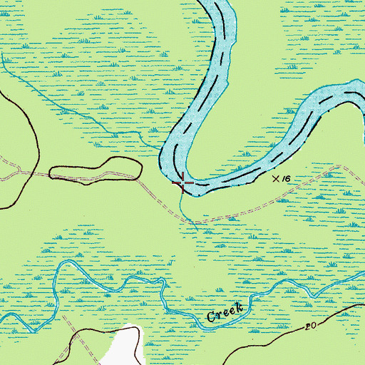 Topographic Map of Prices Landing, SC