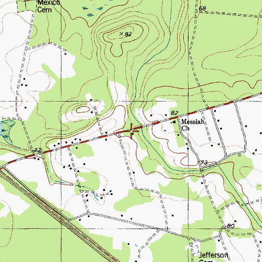 Topographic Map of Smiths Chapel, SC