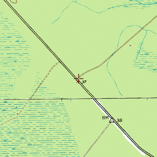 Topographic Map of Tiger Corner (historical), SC