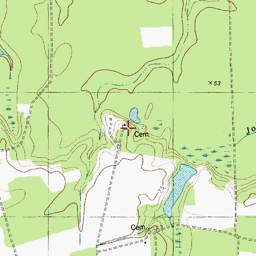 Topographic Map of Tower Hill Plantation, SC