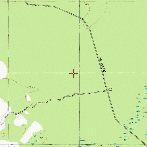 Topographic Map of Tupelo Bay, SC
