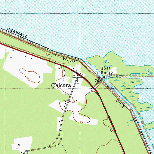 Topographic Map of Wards Plantation (historical), SC