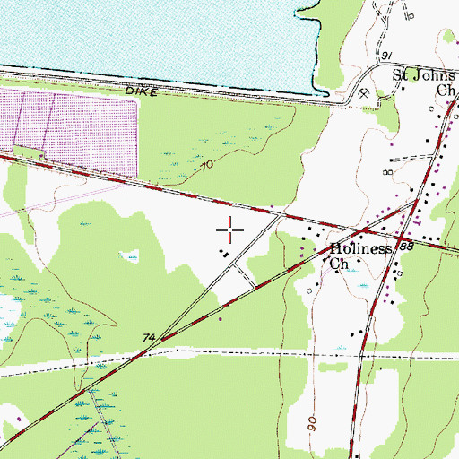Topographic Map of Berkeley Elementary School, SC