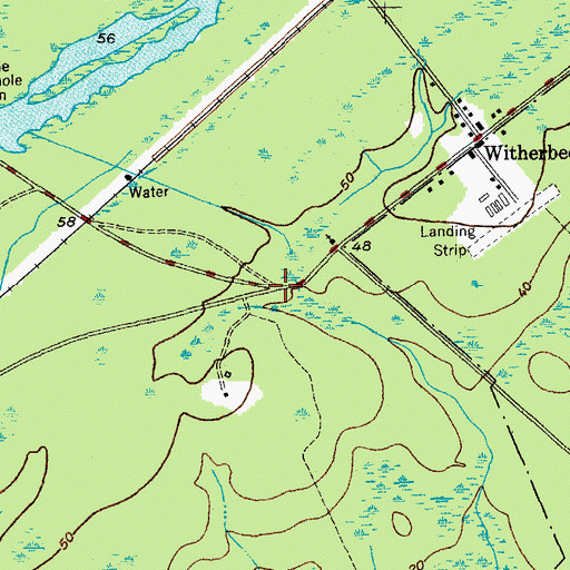 Topographic Map of Burtons (historical), SC
