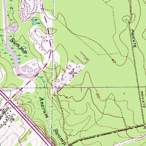 Topographic Map of Caromi Village, SC