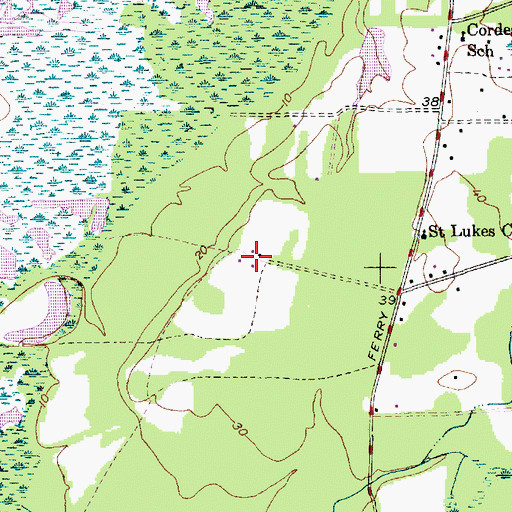 Topographic Map of Chachan Plantation, SC